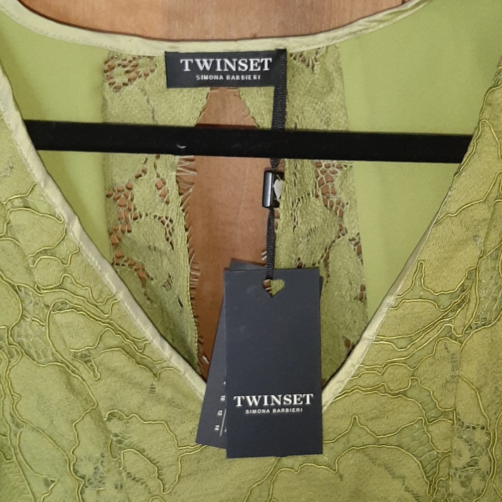 NWT TWIN-SET SIMONA BARBIERI Lace Sheath Dress - Picture 2 of 5